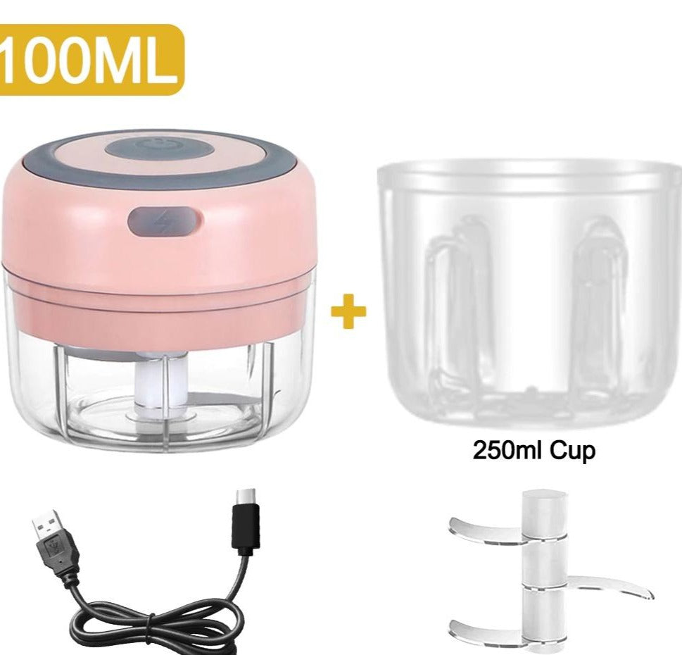 Pink Wireless Electric Food Processor/Chopper