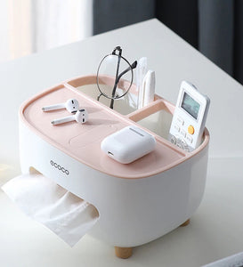Pink 3 in 1 Tissue Organizer Boxes