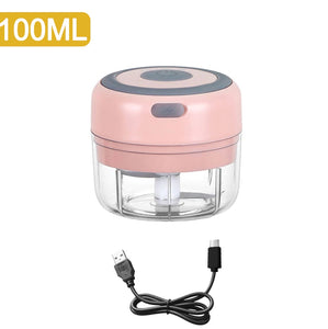 Pink Wireless Electric Food Processor/Chopper