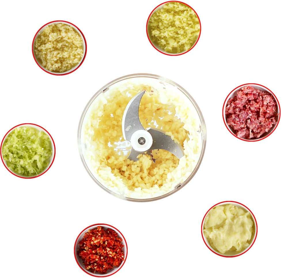 Pink Wireless Electric Food Processor/Chopper