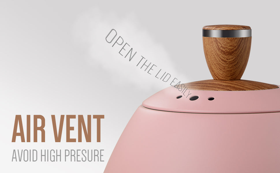 Pink Gooseneck Stainless Steel Kettle Pot