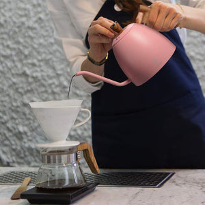 Pink Gooseneck Stainless Steel Kettle Pot