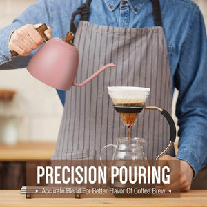 Pink Gooseneck Stainless Steel Kettle Pot