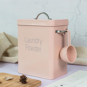 Pink Small Laundry Powder Storage Bin