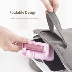 Pink Adjustable Phone Holder With Mirror
