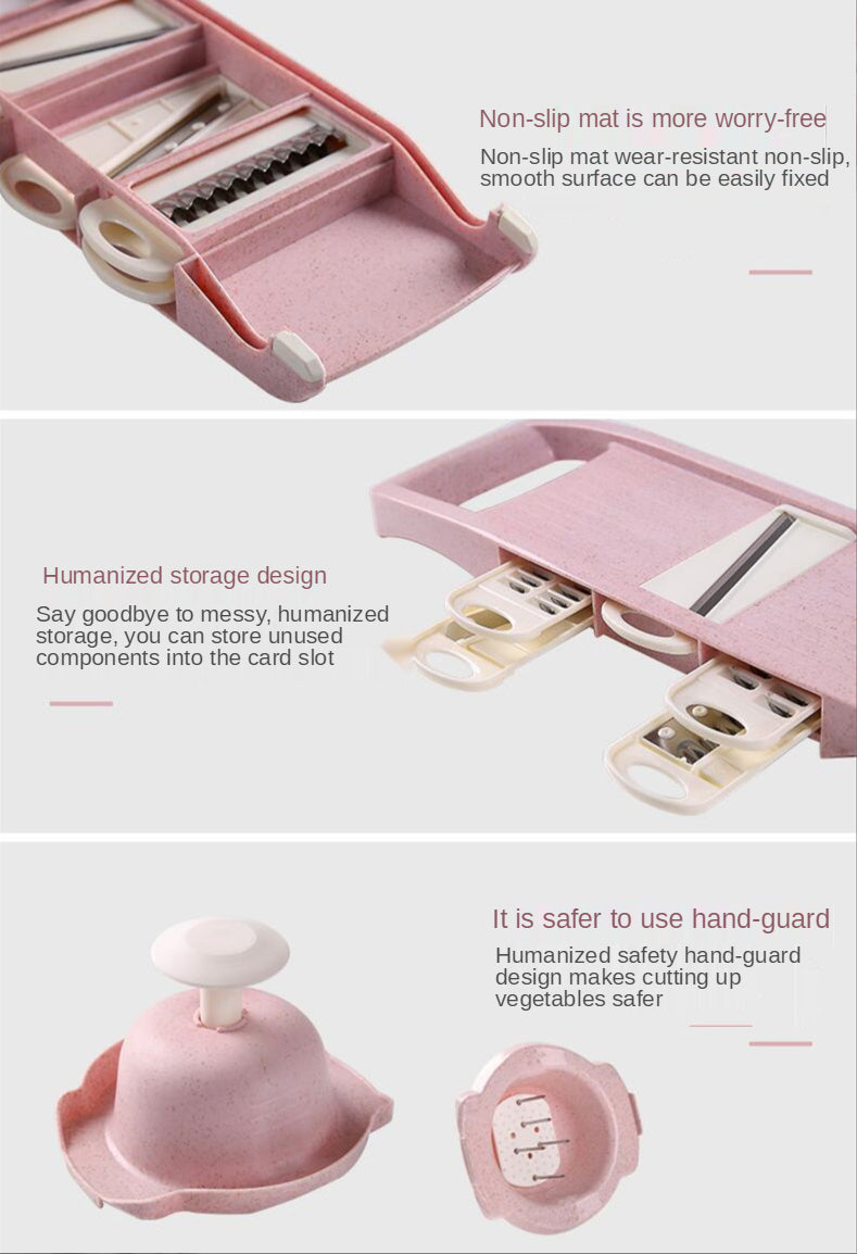 Pink Mandolin Vegetable Slicer