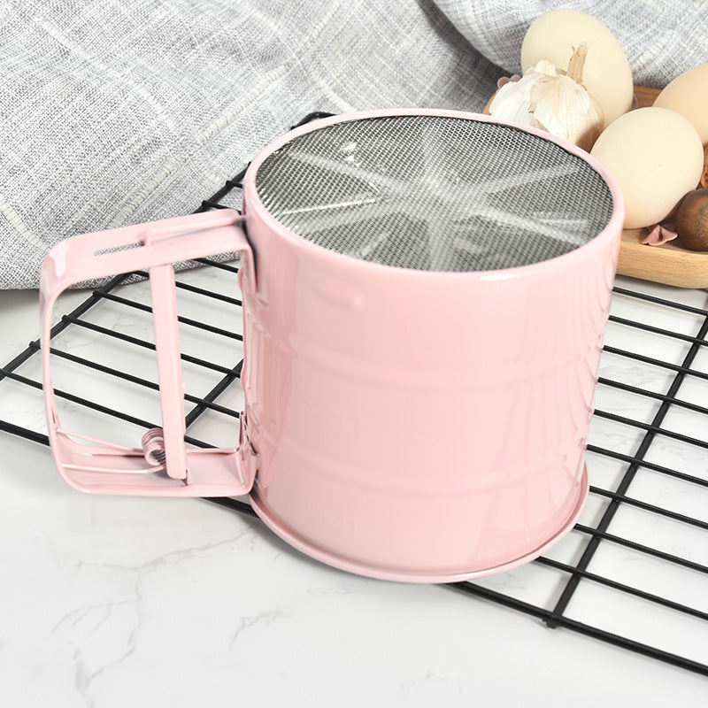 Pink Hand Held Flour Sifter