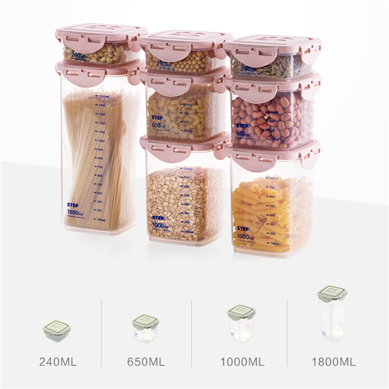 Air Tight Food Storage Container Sealed Food Storage Jar Kitchen