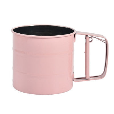 Pink Hand Held Flour Sifter