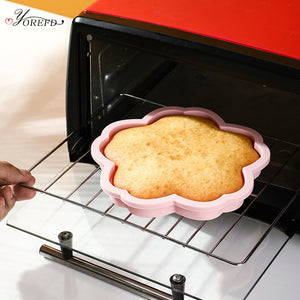 Pink Non-Stick Silicone Baking Pan (Butterfly or Cherry Blossom)