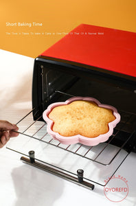 Pink Non-Stick Silicone Baking Pan (Butterfly or Cherry Blossom)