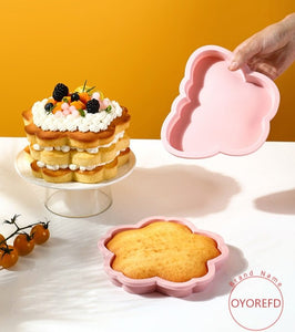 Pink Non-Stick Silicone Baking Pan (Butterfly or Cherry Blossom)
