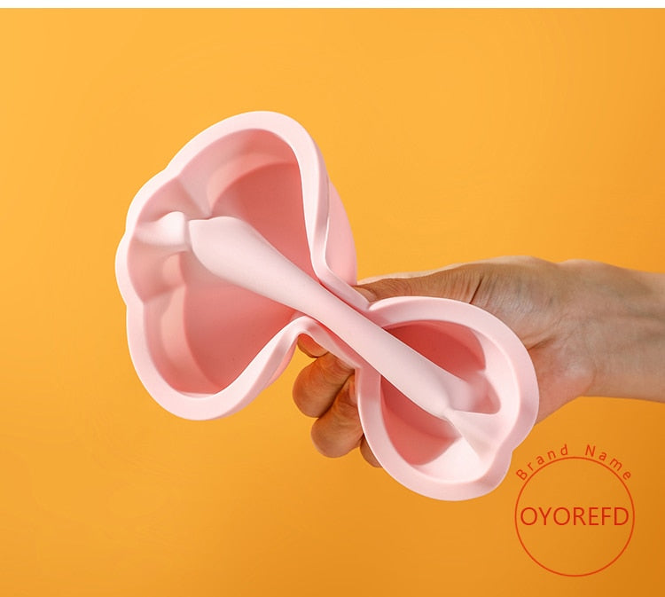 Pink Non-Stick Silicone Baking Pan (Butterfly or Cherry Blossom)