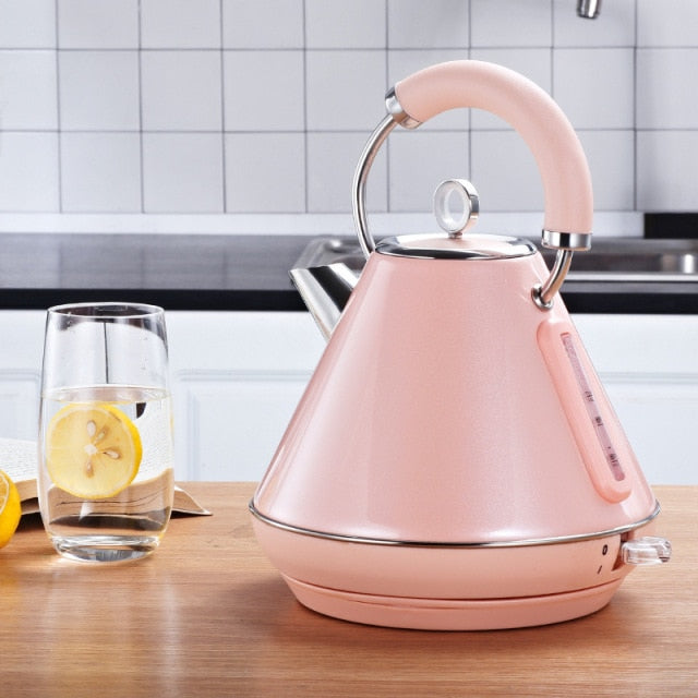 New (Pink)Electric Tea Kettle 2L Fast Heating Water Boiler